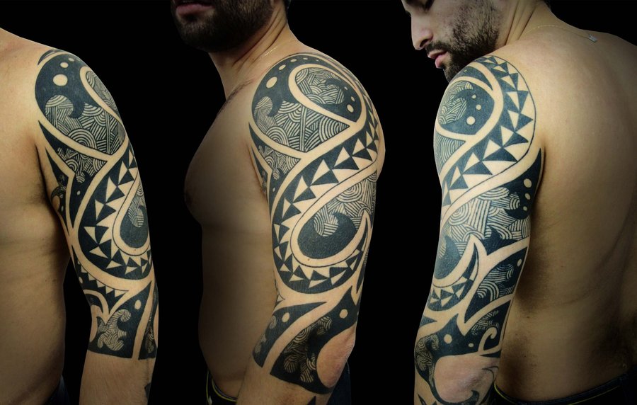Χαρακτηριστικό σχέδιο τατουάζ της φυλής των Μαορί