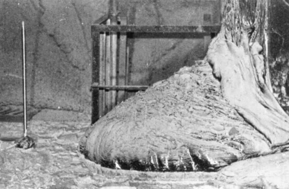 The Elephant's Foot of the Chernobyl disaster, 1986 (2)