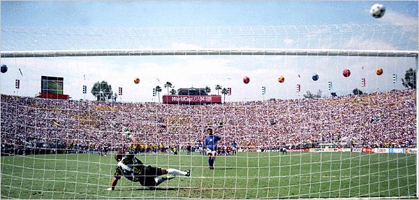 Baggio missing penalty