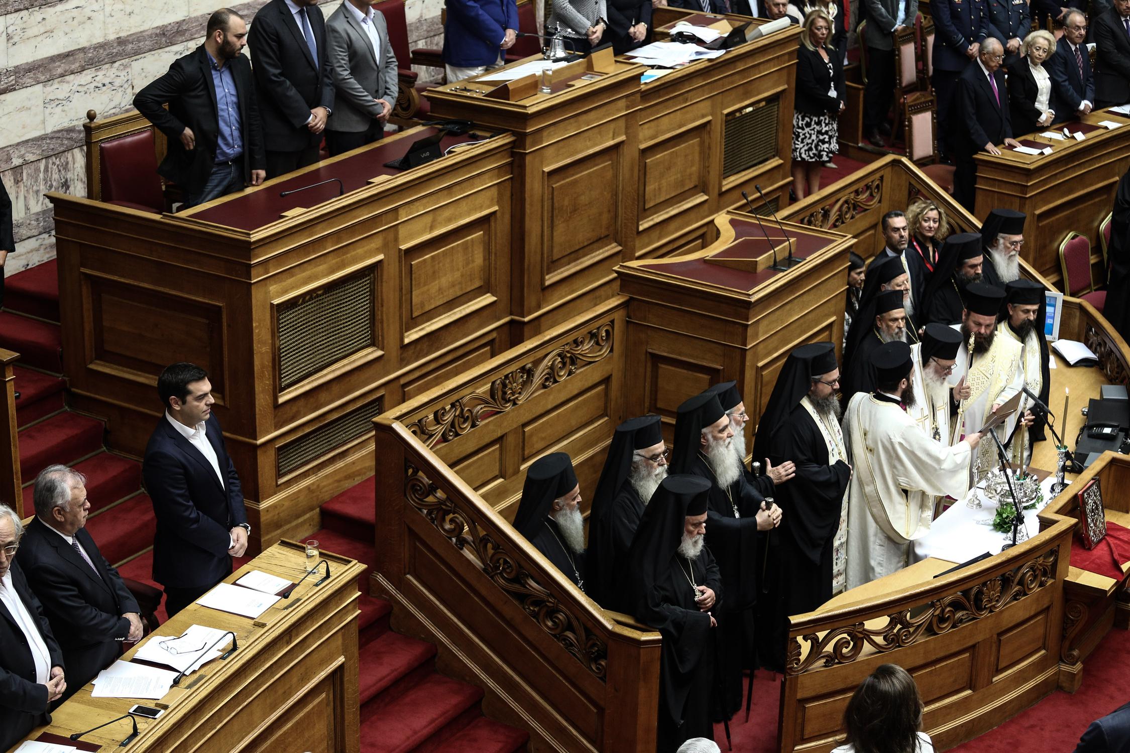 Swearing-in ceremony of the new Greek Parliament in Athens, Greece on Oct. 3, 2015. / Ορκωμοσία της νέας Βουλής, Αθήνα, Ελλάδα στις 3 Οκτωβρίου 2015.