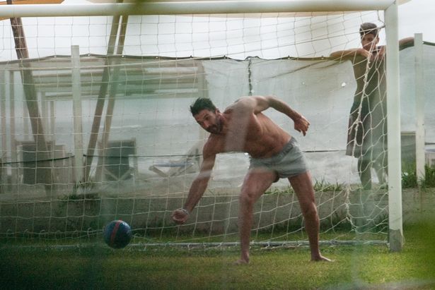 Gianluigi-Buffon-Is-Spotted-Playing-A-Fun-game-Of-Football-With-Some