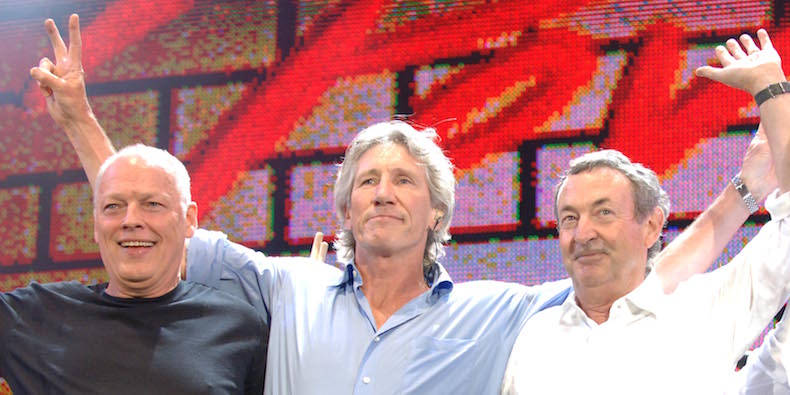 Live8 Concert Hyde Park, London, Britain - 02 Jul 2005, Pink Floyd - David Gilmour, Roger Waters, Nick Mason And Rick Wright (Photo by Brian Rasic/Getty Images)